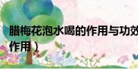 腊梅花泡水喝的作用与功效(腊梅花泡水喝的作用)