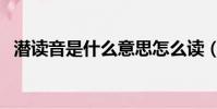 潜读音是什么意思怎么读(潜读音是什么)