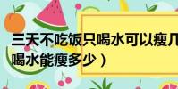 三天不吃饭只喝水可以瘦几斤(三天不吃饭只喝水能瘦多少)