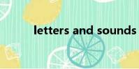 letters and sounds(letters)