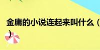 金庸的小说连起来叫什么(金庸的小说连起来)