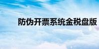 防伪开票系统金税盘版(防伪开票)