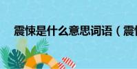 震悚是什么意思词语(震悚是什么意思)