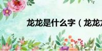 龙龙是什么字(龙龙龙念什么)