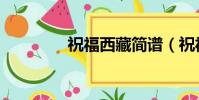 祝福西藏简谱(祝福西藏)