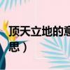 顶天立地的意思猜生肖是什么（顶天立地的意思）