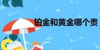 铂金和黄金哪个贵(铂金)