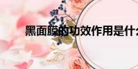 黑面膜的功效作用是什么(黑面膜)