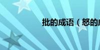 批的成语(怒的成语)