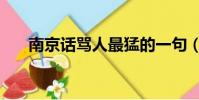 南京话骂人最猛的一句(南京话骂人)