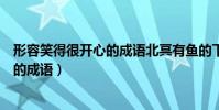 形容笑得很开心的成语北冥有鱼的下一句(形容笑得很开心的成语)