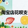 淘宝店花呗支付怎么开通（淘宝不用支付宝）