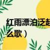 红雨漂泊泛起了什么歌词（红雨漂泊泛起了什么歌）