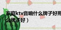 家庭ktv音响什么牌子好用(家庭ktv音响什么牌子好)