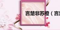 言楚非苏橙(言楚非)
