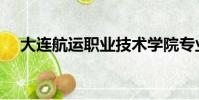 大连航运职业技术学院专业(大连航运)