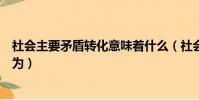 社会主要矛盾转化意味着什么(社会主义主要矛盾已经转化为)