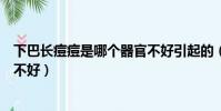 下巴长痘痘是哪个器官不好引起的(下巴长痘痘是哪个器官不好)