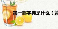 第一部字典是什么(第一部字典)