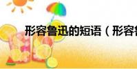 形容鲁迅的短语(形容鲁迅的成语)