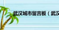 武汉城市留言板(武汉市长热线)