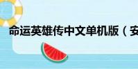 命运英雄传中文单机版(安卓命运英雄传)