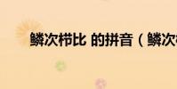 鳞次栉比 的拼音(鳞次栉比的拼音)