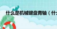 什么是机械键盘青轴(什么是机械键盘)