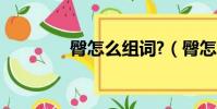 臀怎么组词?(臀怎么组词)