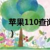 苹果110查询激活日期（apple110激活查询）