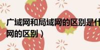 广域网和局域网的区别是什么(广域网和局域网的区别)