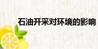 石油开采对环境的影响(石油开采)