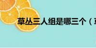 草丛三人组是哪三个(草丛三基友)