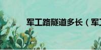 军工路隧道多长(军工路隧道)