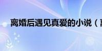 离婚后遇见真爱的小说(离婚后遇见你)