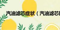 汽油滤芯症状(汽油滤芯脏了什么表现)