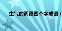 生气的词语四个字成语(生气的词语)