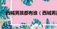 西城男孩都有谁(西城男孩到底几个人)