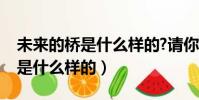 未来的桥是什么样的?请你画一画(未来的桥是什么样的)