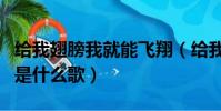 给我翅膀我就能飞翔(给我翅膀让我可以翱翔是什么歌)