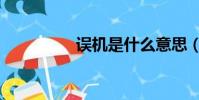 误机是什么意思(误机)