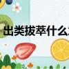 出类拔萃什么意思造句（出类拔萃什么意思）