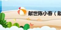 献世陈小春(献世)