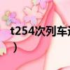 t254次列车途经站点名称（t254 列车经过站）