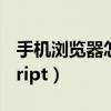 手机浏览器怎么启用javascript（启用javascript）
