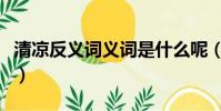 清凉反义词义词是什么呢(清凉反义词是什么)