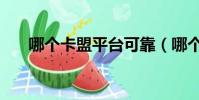 哪个卡盟平台可靠(哪个卡盟平台好)