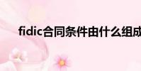 fidic合同条件由什么组成(fidic合同)