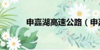 申嘉湖高速公路(申嘉湖高速)