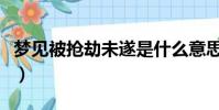 梦见被抢劫未遂是什么意思(梦见被抢劫未遂)